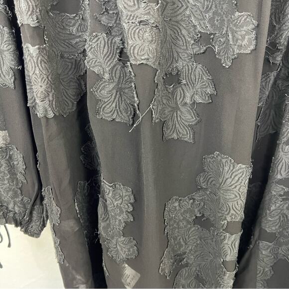 Wilfred Gascon Black Overlay Applique Dress Size XS - Picture 12 of 16